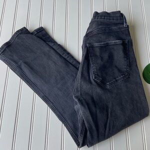 AGOLDE Riley Button Fly Distressed High Waist Skinny Jeans Sz:26